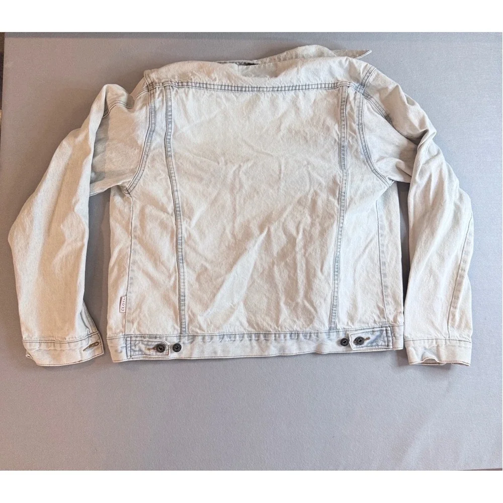 Brooklyn Cloth Light Wash Denim Trucker Jacket Mens Large [Excellent]